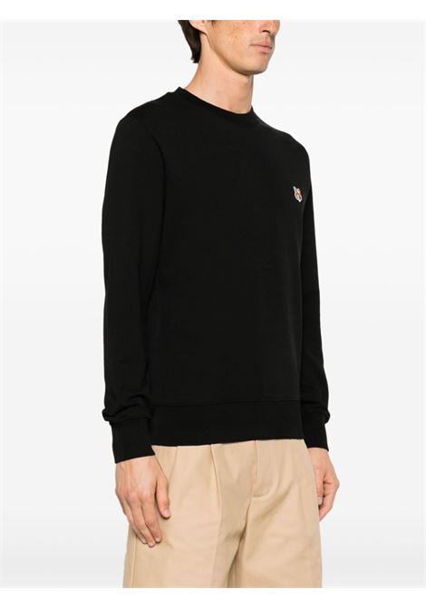 Black Fox-patch sweatshirt - men MAISON KITSUNÉ | LM00301KM0001P199